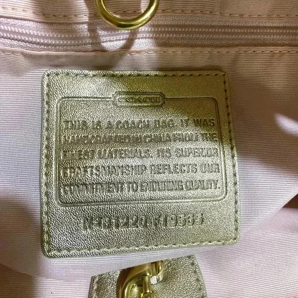 Coach CC signature print canvas satchel handbag